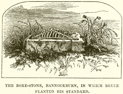The Bore-Stone ، Bannockburn ، حيث زرع بروس معياره بواسطة مدرسة اللغة الإنجليزية