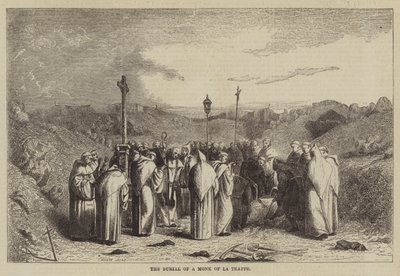 The Burial of a Monk of La Trappe (engraving) بواسطة مدرسة اللغة الإنجليزية
