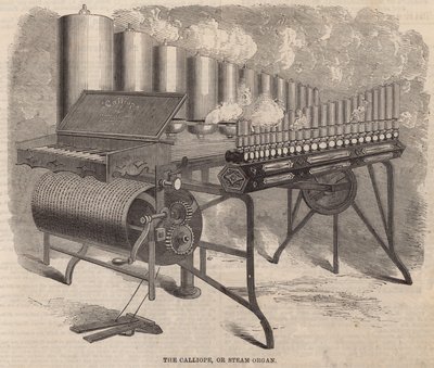 The Calliope ، جهاز بخار اخترعه آرثر ديني في أمريكا بواسطة مدرسة اللغة الإنجليزية