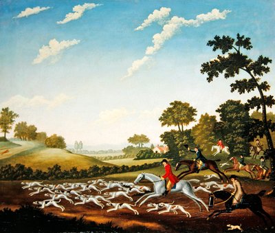 تشيس ، 1770 (زيت على قماش) بواسطة مدرسة اللغة الإنجليزية
