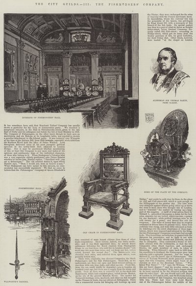 The City Guilds ، The Fishmongers 'Company (النقش) بواسطة مدرسة اللغة الإنجليزية