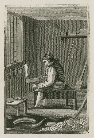 The Comb-maker (engraving) بواسطة مدرسة اللغة الإنجليزية