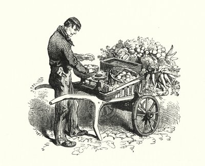 The Costermonger (engraving) بواسطة مدرسة اللغة الإنجليزية