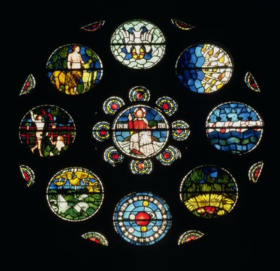 The Creation Window ، صممه فيليب ويب ، ويليام موريس وإدوارد برن جونز ، 1861 بواسطة مدرسة اللغة الإنجليزية