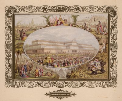 كريستال بالاس ، 1851 ، المعرض الكبير ، هايد بارك ، لندن. بواسطة مدرسة اللغة الإنجليزية