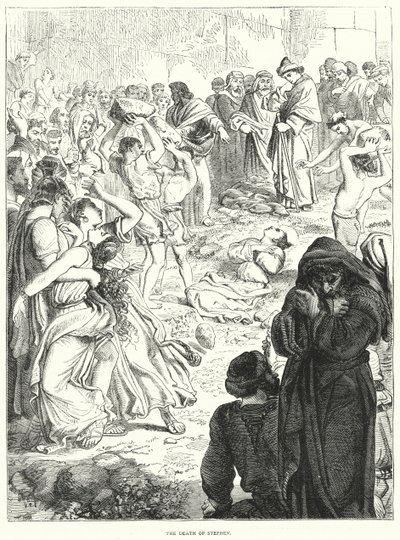 The Death of Stephen (engraving) بواسطة مدرسة اللغة الإنجليزية