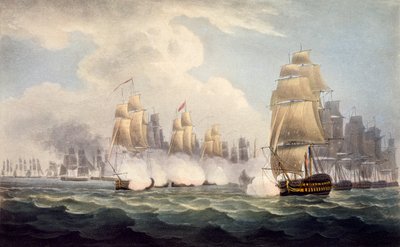 هزيمة الفرنسيين تحت Linois بواسطة Commodore Dances Squadron ، 15 فبراير 1804 ، من التسلسل الزمني البحري لبريطانيا العظمى ، بقلم ج. بواسطة مدرسة اللغة الإنجليزية