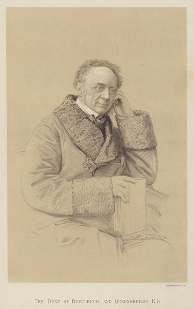 The Duke of Buccleuch and Queensberry, KG (litho) بواسطة مدرسة اللغة الإنجليزية