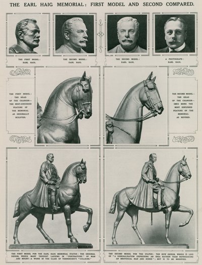 The Earl Haig Memorial: النموذج الأول والثاني مقارنة بواسطة مدرسة اللغة الإنجليزية