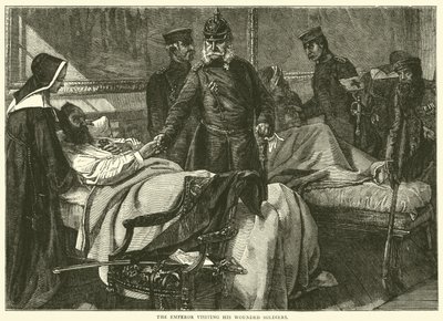 الإمبراطور يزور جنوده المصابين ، مايو 1871 بواسطة مدرسة اللغة الإنجليزية
