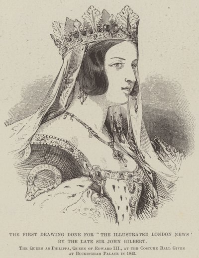 رسم أول رسم لـ "أخبار لندن المصورة" للراحل السير جون جيلبرت (نقش) بواسطة مدرسة اللغة الإنجليزية
