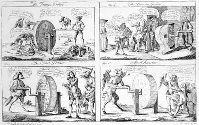 المطحنة الأجنبية ، المطحنة المحلية ، مطحنة المحكمة ، التشطيب ، 1757 بواسطة مدرسة اللغة الإنجليزية