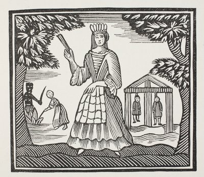 The Fortunes and Misfortunes of Moll Flanders ، الذي ولد في نيوجيت ، توضيح من كتب الفصل الثاني من القرن الثامن عشر من قبل جون أشتون ، حانة. 1882 بواسطة مدرسة اللغة الإنجليزية