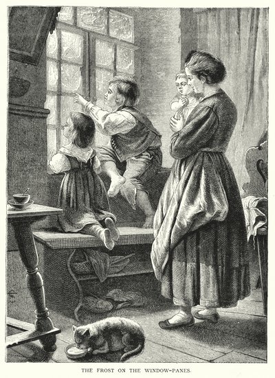 الصقيع في أجزاء النافذة (نقش) بواسطة مدرسة اللغة الإنجليزية