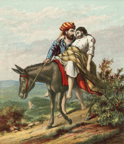 السامري الصالح يرعى المسافر الجريح بواسطة مدرسة اللغة الإنجليزية
