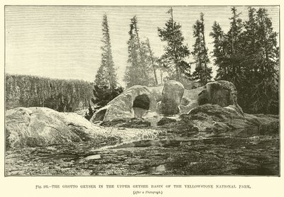 The Grotto Geyser in the Upper Geyser Basin of the Yellowstone National Park بواسطة مدرسة اللغة الإنجليزية