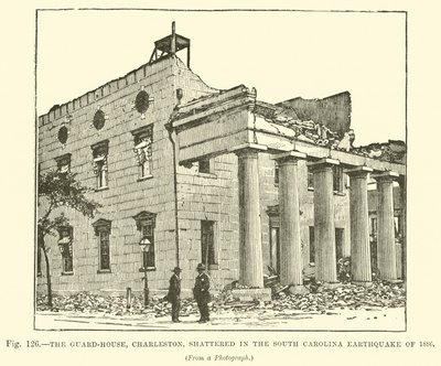 تحطمت دار الحرس ، تشارلستون ، في زلزال جنوب كارولينا عام 1886 بواسطة مدرسة اللغة الإنجليزية