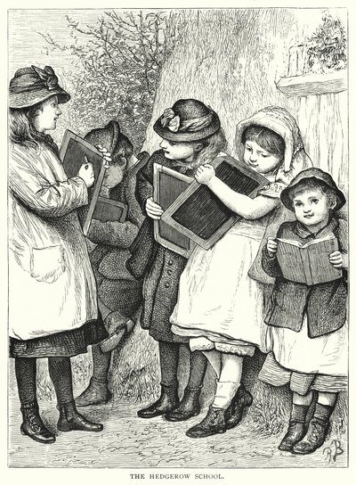 مدرسة Hedgerow (النقش) بواسطة مدرسة اللغة الإنجليزية