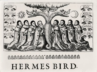 The Hermes Bird ، من Theatrum Chemicum ، 1652 بواسطة مدرسة اللغة الإنجليزية