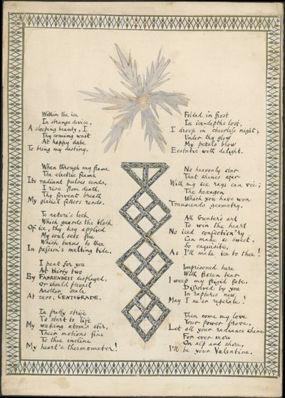 زهرة الثلج ، نُشرت في القارئ ، 1865 بواسطة مدرسة اللغة الإنجليزية