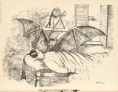 مصاص دماء التابع الهندي ، صفحة من The Delhi Sketchbook ، 1850-1854 بواسطة مدرسة اللغة الإنجليزية
