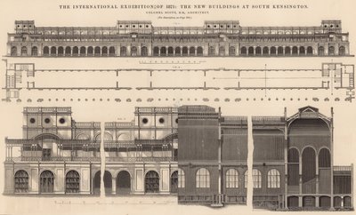 المعرض الدولي لعام 1871 - المباني الجديدة في جنوب كنسينغتون بواسطة مدرسة اللغة الإنجليزية