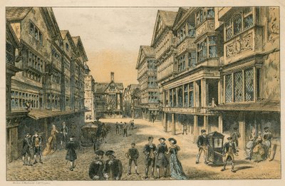 معرض الصحة الدولي في جنوب كنسينغتون ، 1884: شارع لندن القديم بواسطة مدرسة اللغة الإنجليزية