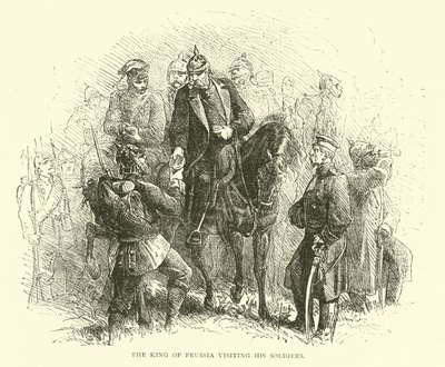 ملك بروسيا يزور جنوده ، أغسطس 1870 بواسطة مدرسة اللغة الإنجليزية