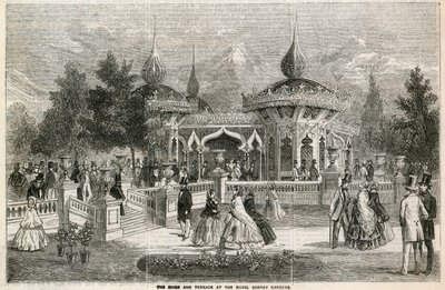 الكشك والتراس في حدائق Surrey الملكية بواسطة مدرسة اللغة الإنجليزية