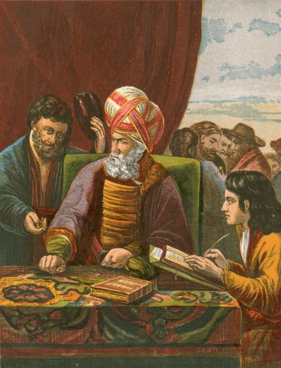 العمال في الكرم بواسطة مدرسة اللغة الإنجليزية