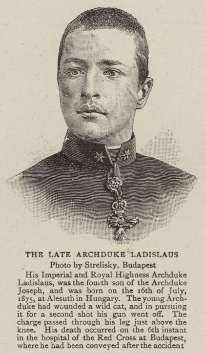 The Late Archduke Ladislaus (engraving) بواسطة مدرسة اللغة الإنجليزية