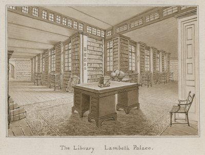 المكتبة ، قصر لامبيث ، لندن (مرحاض على ورق) بواسطة مدرسة اللغة الإنجليزية