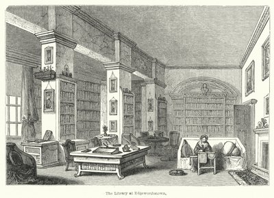 المكتبة في Edgeworthstown (نقش) بواسطة مدرسة اللغة الإنجليزية