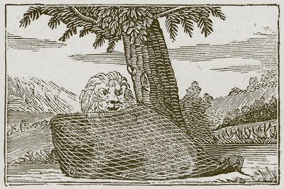 الأسد والفأر (نقش) بواسطة مدرسة اللغة الإنجليزية