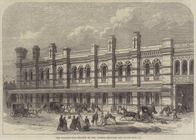 محطة Ludgate-Hill للسكك الحديدية في لندن وتشاتام ودوفر (نقش) بواسطة مدرسة اللغة الإنجليزية