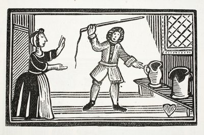 The Pranks of Tom Tram ، توضيح من كتب الفصل الثاني عشر للكاتب جون أشتون ، حانة. 1882 بواسطة مدرسة اللغة الإنجليزية