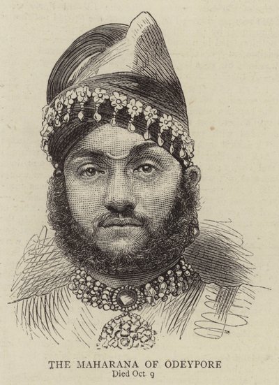 مهارانا أوديبور (نقش) بواسطة مدرسة اللغة الإنجليزية