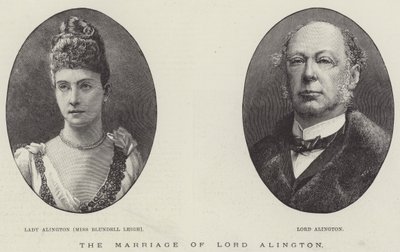The Marriage of Lord Alington (engraving) بواسطة مدرسة اللغة الإنجليزية