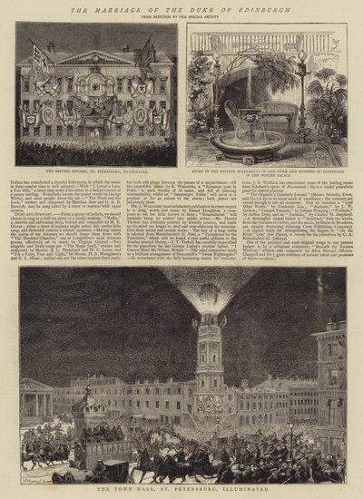 The Marriage of the Duke of Edinburgh (engraving) بواسطة مدرسة اللغة الإنجليزية