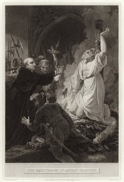 استشهاد Archbp Cranmer بواسطة مدرسة اللغة الإنجليزية