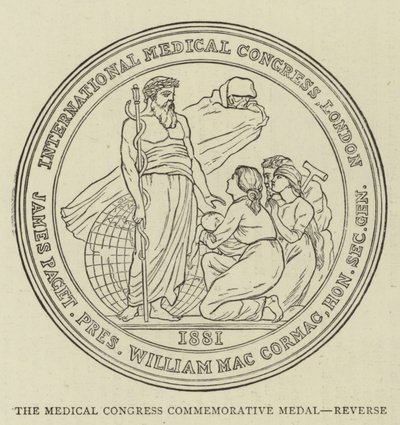 The Medical Congress Commemorative Medal, Reverse (engraving) بواسطة مدرسة اللغة الإنجليزية