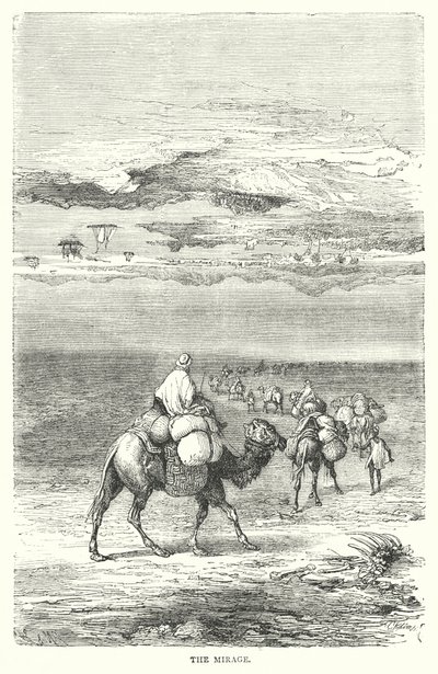 The Mirage (engraving) بواسطة مدرسة اللغة الإنجليزية