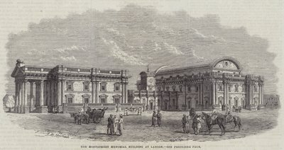 The Montgomery Memorial Building at Lahore (engraving) بواسطة مدرسة اللغة الإنجليزية
