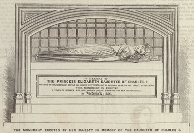 The Monument erected by Her Majesty in Memory of the Daughter of Charles I (engraving) بواسطة مدرسة اللغة الإنجليزية