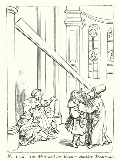 The Mote and the Beam, Another Treatment (engraving) بواسطة مدرسة اللغة الإنجليزية