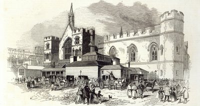 غرف اللجنة الجديدة ، مجلس العموم ، من "أخبار لندن المصورة" ، 22 فبراير 1845 (النقش) بواسطة مدرسة اللغة الإنجليزية