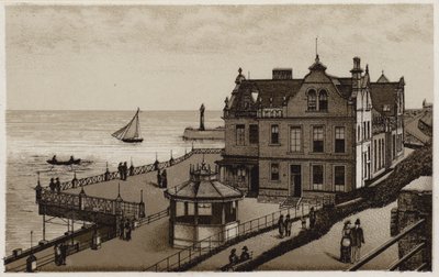 The New Saloon, Whitby (litho) بواسطة مدرسة اللغة الإنجليزية
