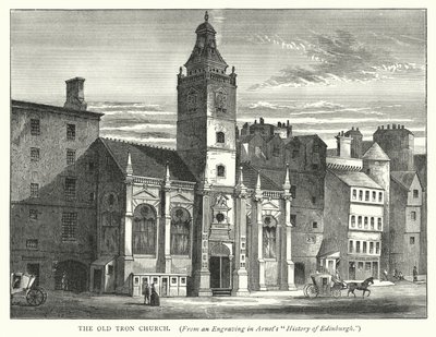 The Old Tron Church (engraving) بواسطة مدرسة اللغة الإنجليزية