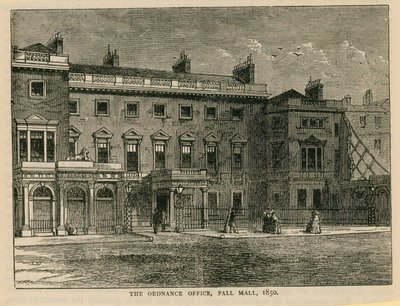 مكتب الذخائر ، Pall Mall ، 1850 بواسطة مدرسة اللغة الإنجليزية
