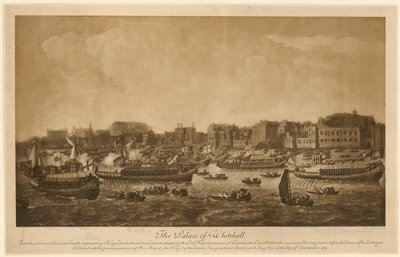 قصر وايتهول ، 1683 بواسطة مدرسة اللغة الإنجليزية